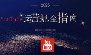 2025油管YouTuBe运营掘金指南,全方位帮你从零搭建油管运营体系-泱泱学习社