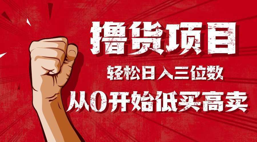 手把手教你撸货，从0开始低买高卖，小白轻松实现日入三位数!!!-泱泱学习社