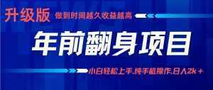 项目讲解年入百万：小白轻松上手，纯手机操作.日入2k+-泱泱学习社