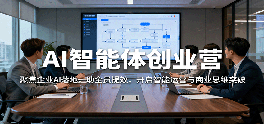 AI智能体创业营：聚焦企业AI落地，助全员提效，开启智能运营与商业思维突破-泱泱学习社