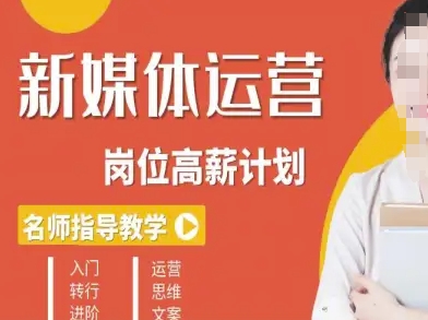 新媒体运营高薪升核培养计划，入门-转行-进阶-泱泱学习社