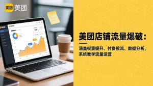 美团店铺流量爆破:涵盖权重提升、付费投流、数据分析,系统教学流量运营-泱泱学习社