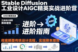 Stable Diffusion工业设计AIGC精英实战进阶营，彻底颠覆传统设计流程，实现降本增效-泱泱学习社