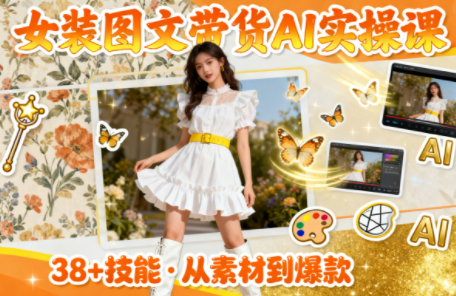 女装图文带货的AI实操课-泱泱学习社