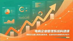 电商企业管理系统构建课：帮助企业建立高效运营系统，实现利润与规模的同步跃升-泱泱学习社