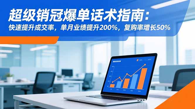 超级销冠爆单话术指南:快速提升成交率,单月业绩提升200%,复购率增长50%-泱泱学习社