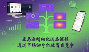 亚马逊精细化选品课程,通过市场细分打破盲目竞争-泱泱学习社