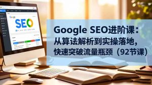 Google SEO进阶课:从算法解析到实操落地,快速突破流量瓶颈(92节课-泱泱学习社