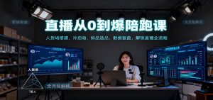 直播从0到爆陪跑课：人货场搭建，冷启动，排品选品，数据复盘，解锁直播全流程-泱泱学习社