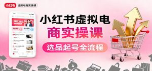 小红书虚拟电商实操课:选品起号+AI 内容创作+店铺运营+引流私域+自动化发笔记-泱泱学习社