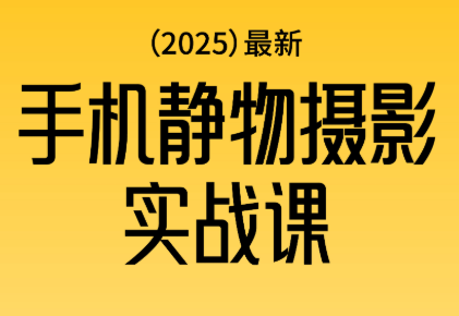 金老师·2025爆款手机静物摄影实战课-泱泱学习社