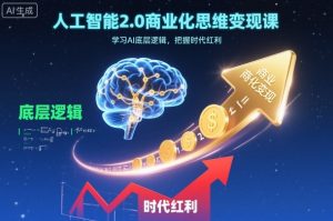 人工智能2.0商业化思维变现课，学习AI底层逻辑，把握时代红利-泱泱学习社