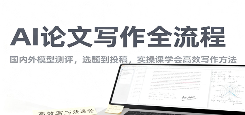 AI论文写作全流程,国内外模型测评,选题到投稿,实操课学高效写作方法-泱泱学习社