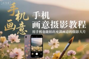 手机画意摄影教程,用手机也能拍出充满画意的摄影大片-泱泱学习社