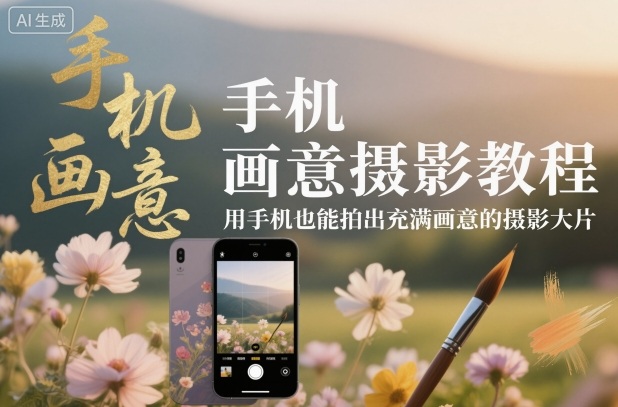 手机画意摄影教程,用手机也能拍出充满画意的摄影大片-泱泱学习社