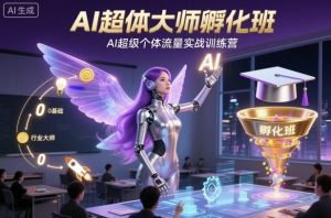AI超体大师孵化班，AI超级个体流量实战训练营-泱泱学习社