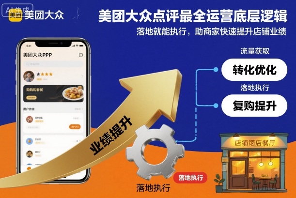 美团大众点评最全运营底层逻辑,落地就能执行,助商家快速提升店铺业绩-泱泱学习社