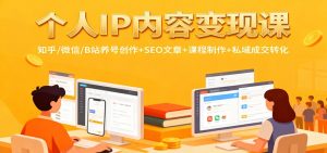 个人IP内容变现课:知乎/微信/B站养号创作+SEO文章+课程制作+私域成交转化-泱泱学习社