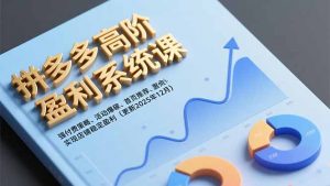 拼多多高阶盈利系统课,强付费策略、活动爆破、首页推荐,实现店铺稳定盈利(更新12月-泱泱学习社