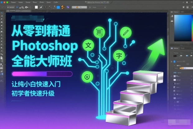 从零到精通Photoshop全能大师班,让纯小白快速入门,初学者快速升级-泱泱学习社