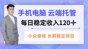 手机、电脑云端托管，每日稳定收入120+，小众领域长期稳定-泱泱学习社