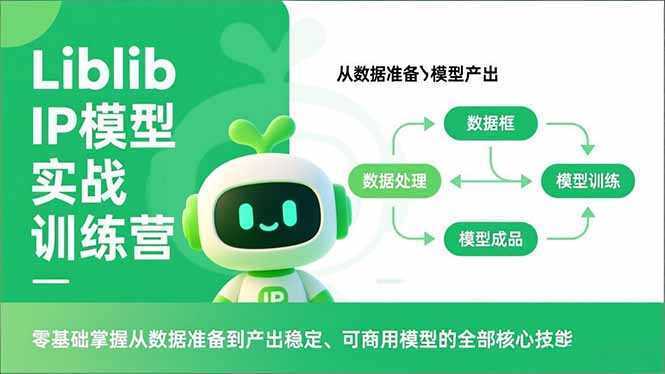 Liblib IP模型实战训练营，零基础掌握从数据准备到产出稳定、可商用模型的全部核心技能-泱泱学习社