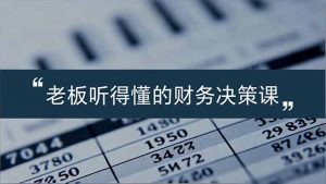 老板能听得懂的财务决策课,报表解读、数据洞察、风险识别,用财务驱动业务增长-泱泱学习社
