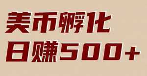 美币孵化：电脑全自动挂机赚美金，小白轻松上手-泱泱学习社