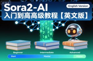 Sora2-AI入门到高级教程【英文版】-泱泱学习社