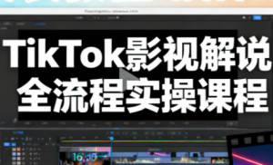 凌帧·TikTok影视解说全流程实操-泱泱学习社