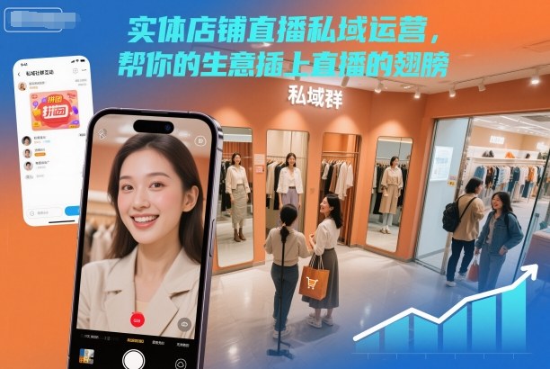 实体店铺直播私域运营,帮你的生意插上直播的翅膀-泱泱学习社