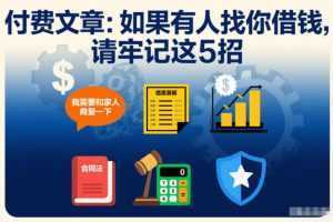 付费文章：如果有人找你借钱，请牢记这5招-泱泱学习社