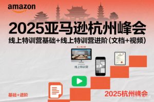 2025亚马逊杭州峰会,线上特训营基础+线上特训营进阶(文档+视频)-泱泱学习社