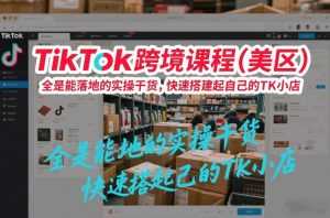 TikTok跨境课程(美区)，全是能落地的实操干货，快速搭建起自己的TK小店-泱泱学习社