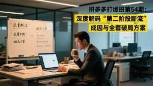 拼多多打爆班第54期：深度解码“第二阶段断流”成因与全套破局方案-泱泱学习社