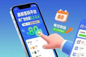 最新首码平台，单广告保底0.2-0.4，单机一天轻松撸80，早入场早賺米【揭秘】-泱泱学习社