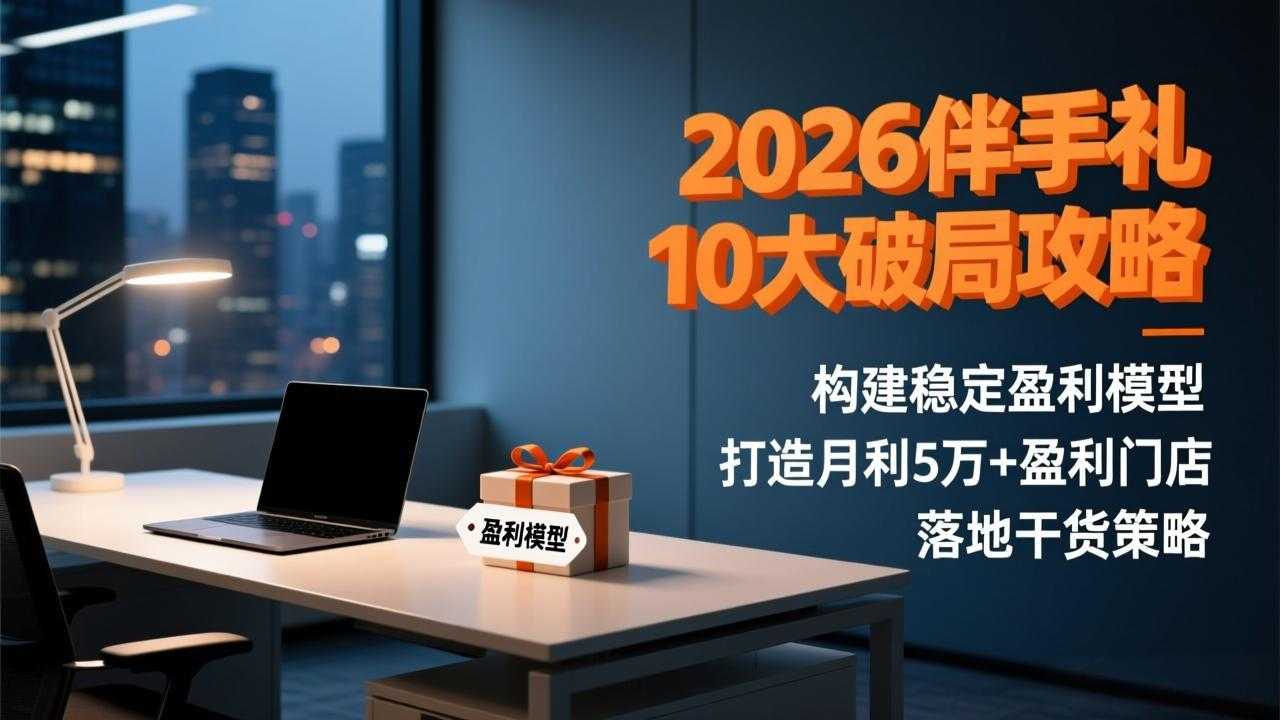 2026伴手礼10大破局攻略：构建稳定盈利模型，打造月利5万+盈利门店，落地干货策略-泱泱学习社