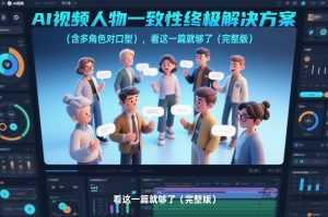 AI视频人物一致性终极解决方案(含多角色对口型)，看这一篇就够了(完整版)-泱泱学习社