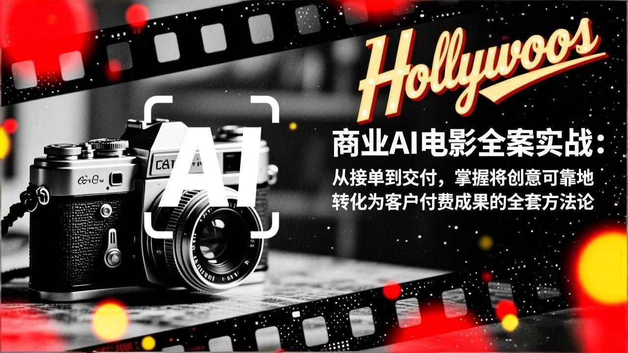 商业AI电影全案实战：从接单到交付，掌握将创意可靠地转化为客户付费成果的全套方法论-泱泱学习社