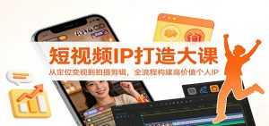 短视频IP打造大课：从定位变现到拍摄剪辑，全流程构建高价值个人IP-泱泱学习社