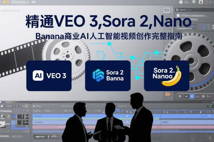 精通VEO 3，Sora 2，Nano Banana商业AI人工智能视频创作完整指南-泱泱学习社