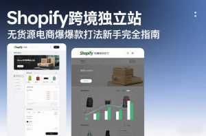 Shopify跨境独立站无货源电商爆款打法新手完全指南-泱泱学习社