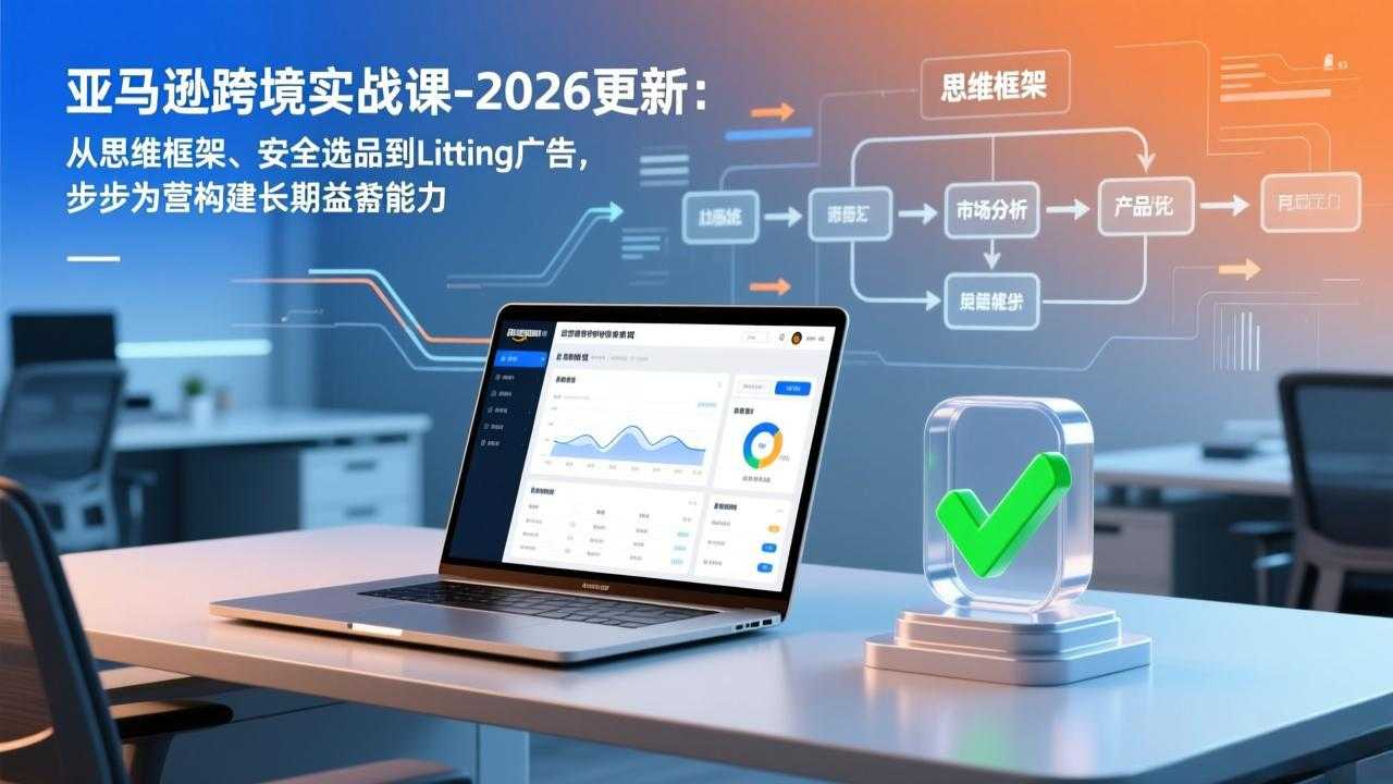 亚马逊跨境实战课-2026更新：从思维框架、安全选品到Listing广告，步步为营构建长期盈利能力-泱泱学习社