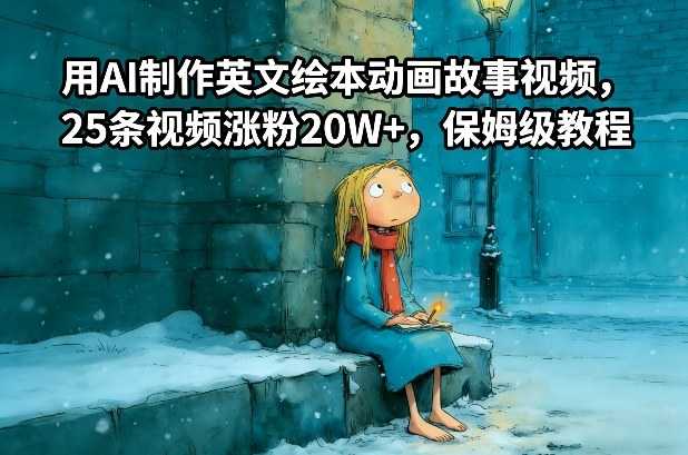 用AI制作英文绘本动画故事视频，25条视频涨粉20W+，保姆级教程-泱泱学习社