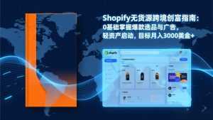 Shopify爆款打法实战：从选品到广告投放，复制爆款模型，驱动独立站月销售额破万刀-泱泱学习社
