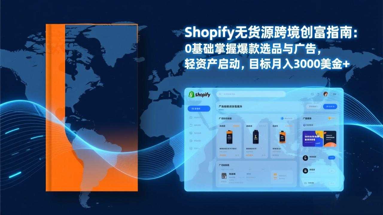 Shopify爆款打法实战：从选品到广告投放，复制爆款模型，驱动独立站月销售额破万刀-泱泱学习社