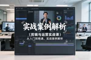 剪辑与运营实战课，从入门到精通，实战案例解析(更新2026)-泱泱学习社