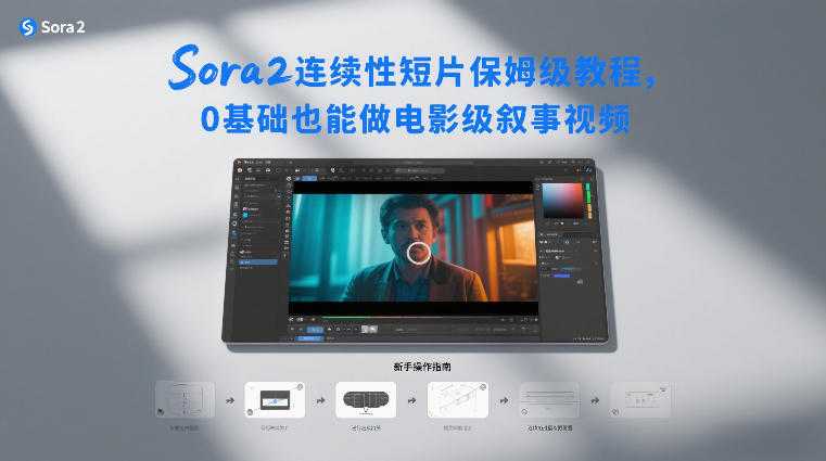 Sora2连续性短片保姆级教程，0基础也能做电影级叙事视频-泱泱学习社