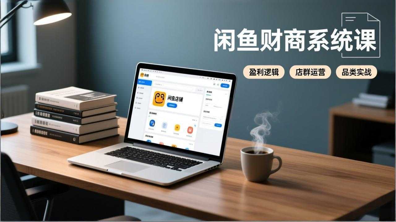 闲鱼财商系统课：从盈利逻辑、店群运营到品类实战，实现稳定月入过万-泱泱学习社