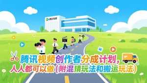 腾讯视频创作者分成计划，人人都可以做(附混剪玩法和搬运玩法-泱泱学习社